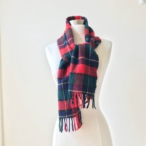 Pringle 100% Wool Scottish Tartan Plaid Scarf